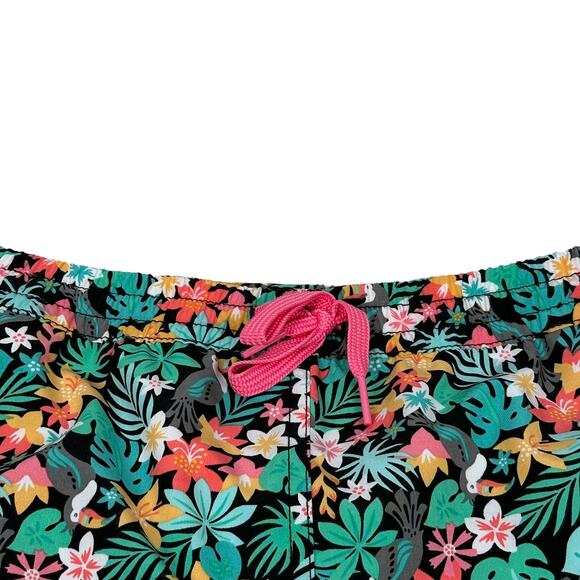 Chubbies Swim Trunks Shorts Youth XL Multi Tropical Birds & Flowers Drawstring - Picture 4 of 9